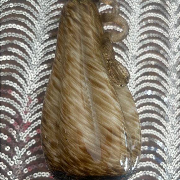 Murano style blown glass pear - Picture 1 of 5